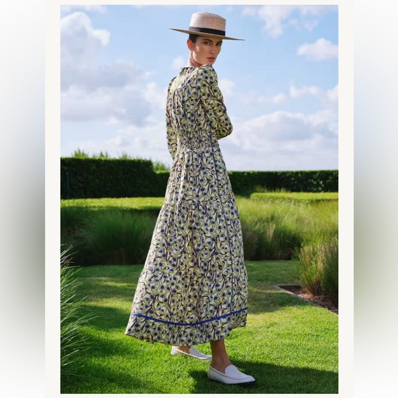 ME+EM Trailing Flower Print Maxi Dress US 10 - Picture 2 of 10